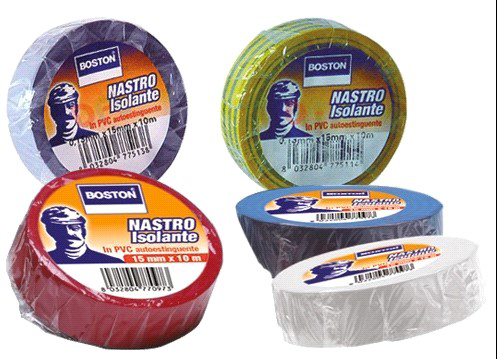NASTRO ISOLANTE NERO 19MMX25MT - imb. 24 pz  BOSTON