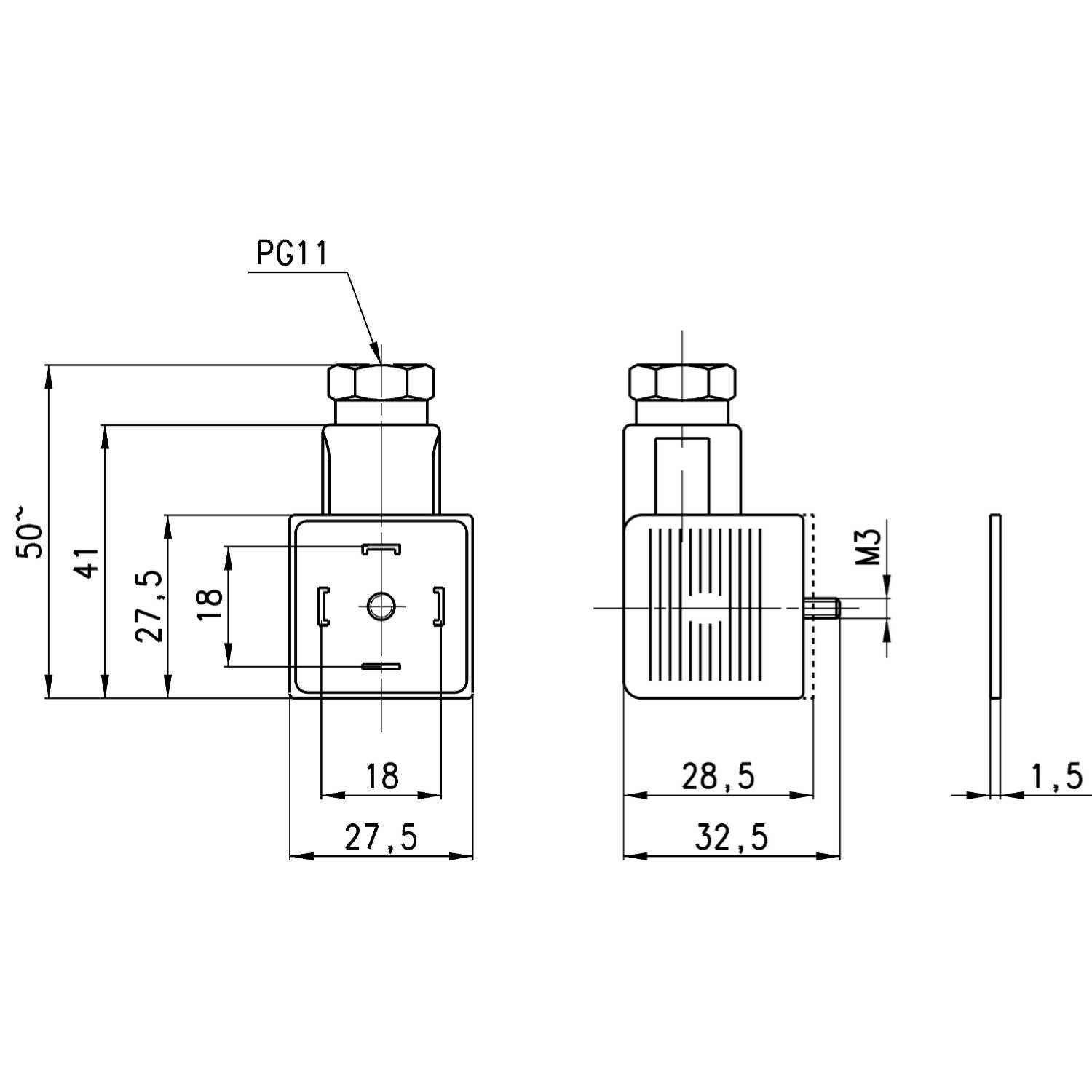 124-800  CONNETTORI ELETTROVALVOLE