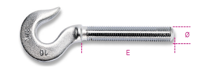 8003ZD M6  GANCI DESTRI ZINCATI  (1/4) ZD M6