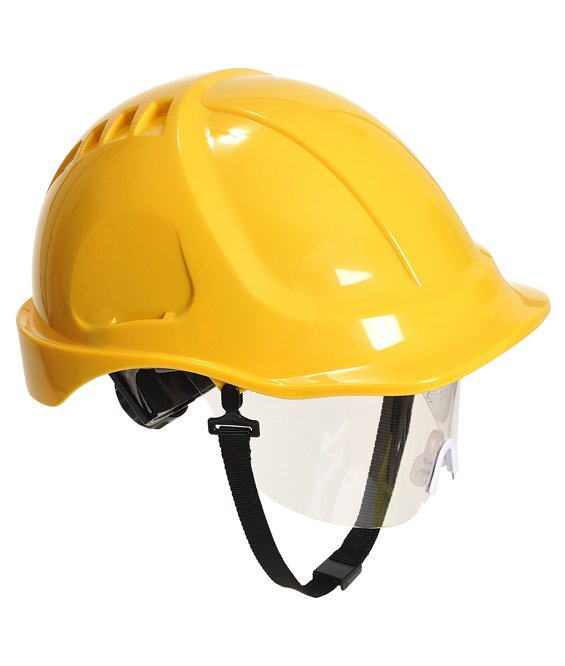 ELMETTO C/VISIERA ENDURANCE PW54 GIALLO