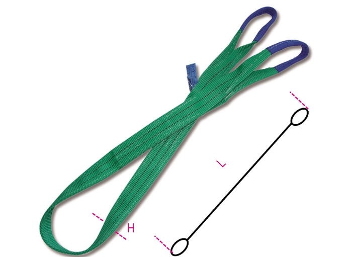 8153 5-T2  FASCE SOLLEV.EN1492-1 VERDE 2 TON. - L5