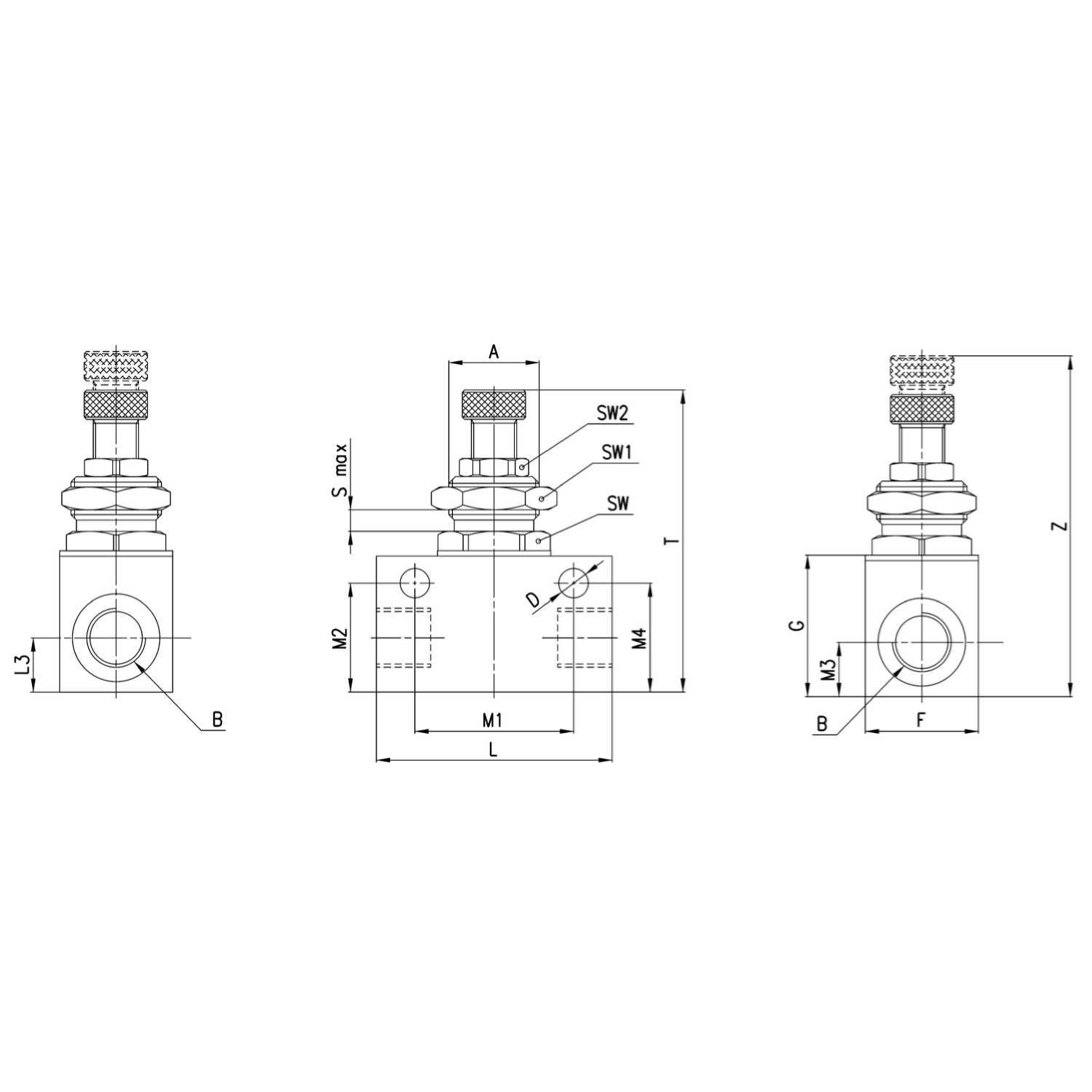 RFO 383-1/8  VALVOLE DI REGOLAZIONE BIDIREZIONALE