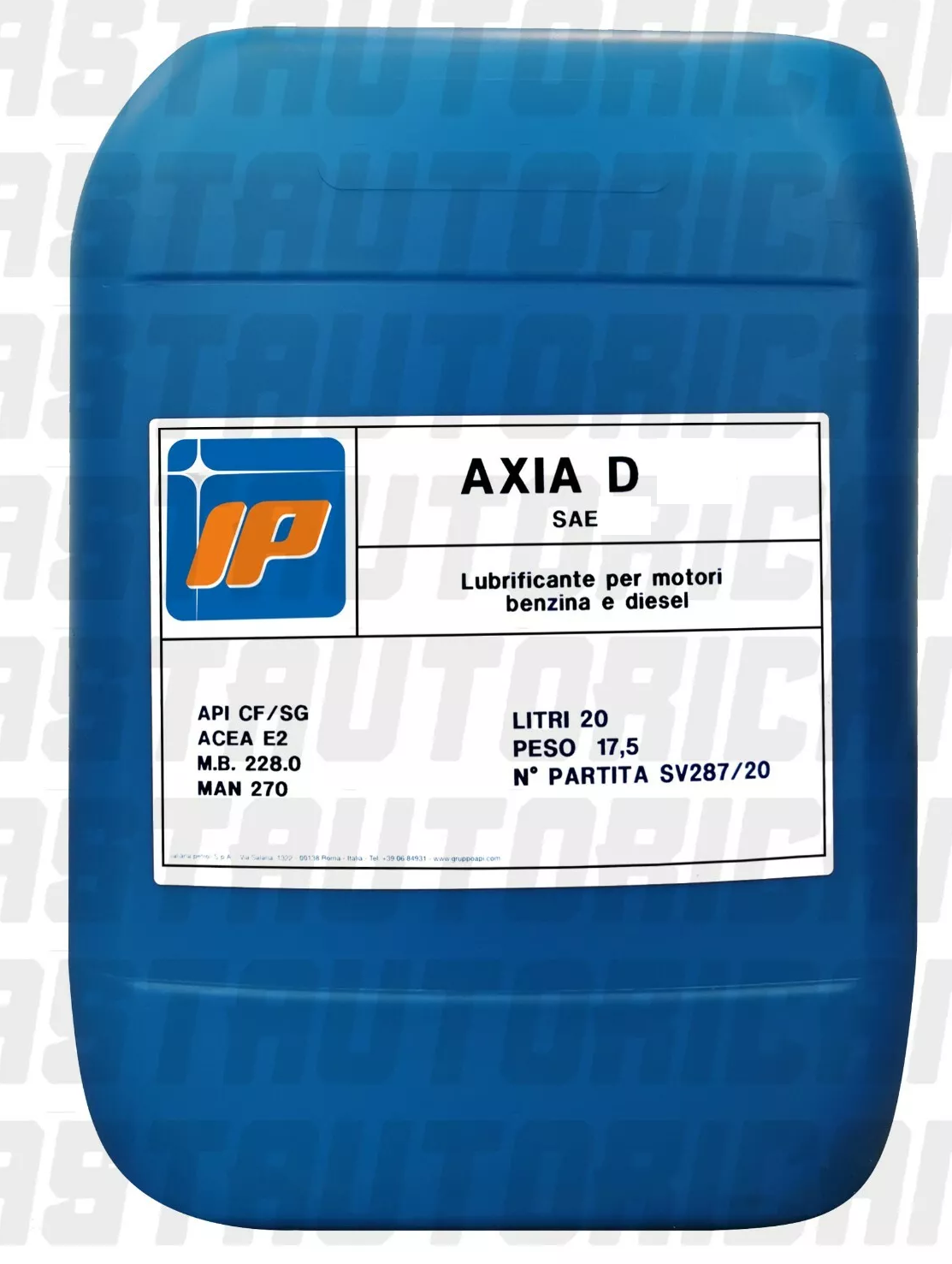 OLIO MOTORE DIESEL IP AXIA D 30  DA LT. 20