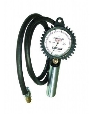 PISTOLA DI GONFIAGGIO MICHELIN SCHRADER EURODAINU 1991 CEE - scala BAR/PSI