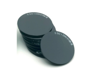 LENTI RICAMBIO VETRO VERDI  DIN 5 x S545-TR  317/N (cf. 20 pp)