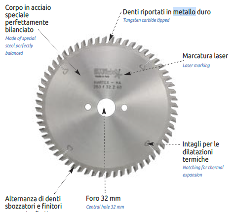 DISCO METALLI D.230 Z48  x Tronc. STRIKE