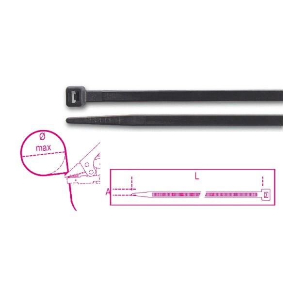 BMN1025  FASCETTE NYLON NERE 2,5X100