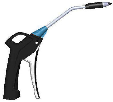 PISTOLA SOFF. PROFESS. CANNA CURVA SILENZIATA FIL. 1/4"