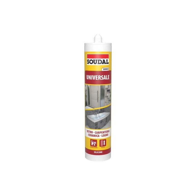 SILICONE ACETICO SOUDAL TRASPARENTE"  280 ml