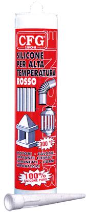 SILICONE ROSSO 280ML ALTA TEMP. 300°C