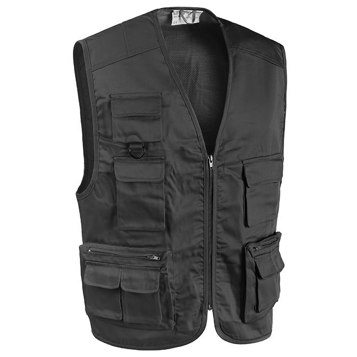 GILET COTONE /POLIESTERE NERO TG.L