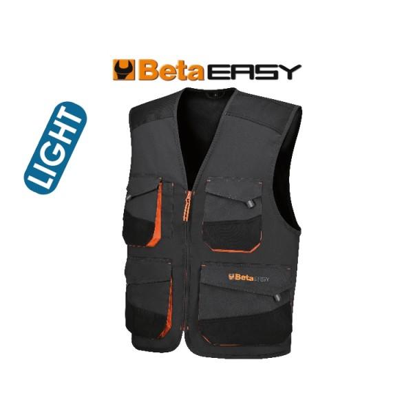 7867G M GILET EASY TWILL 180GR GREY TG.M