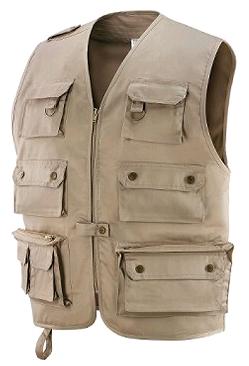 GILET COTONE /POLIESTERE BEIGE TG.M