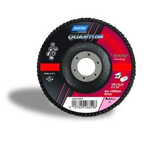 DISCO LAMELLARE 115X22 GR.40 NORTON QUANTUM SUPP. FIBRA