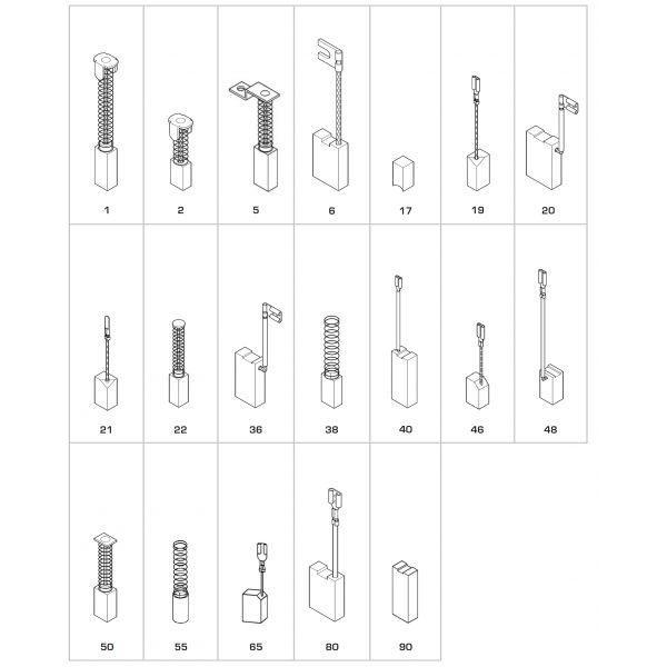 SPAZZOLA B&D - ELU 6.3X12.5X23.5.5X23.5