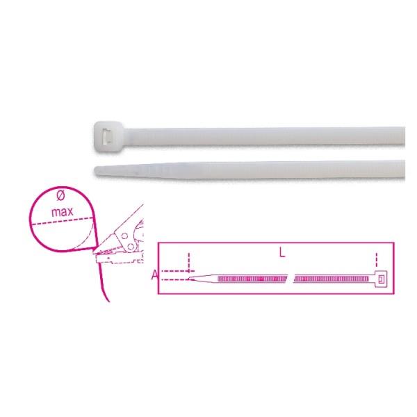 BMB5348  FASCETTE NYLON NEUTRE 4,8X530