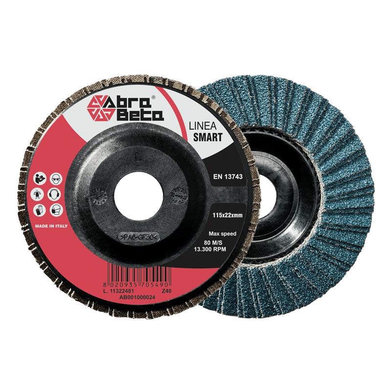 DISCO LAM. ZIRC. SUPP. NYLON 115X22 MM GR. 40-SMART (lam. doppia) - scat.20 pz