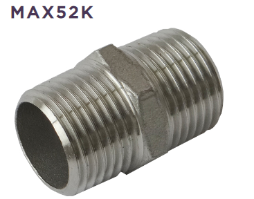 RACC. NIPPLO 3/8 - 3/8 316 INOX 16 BAR