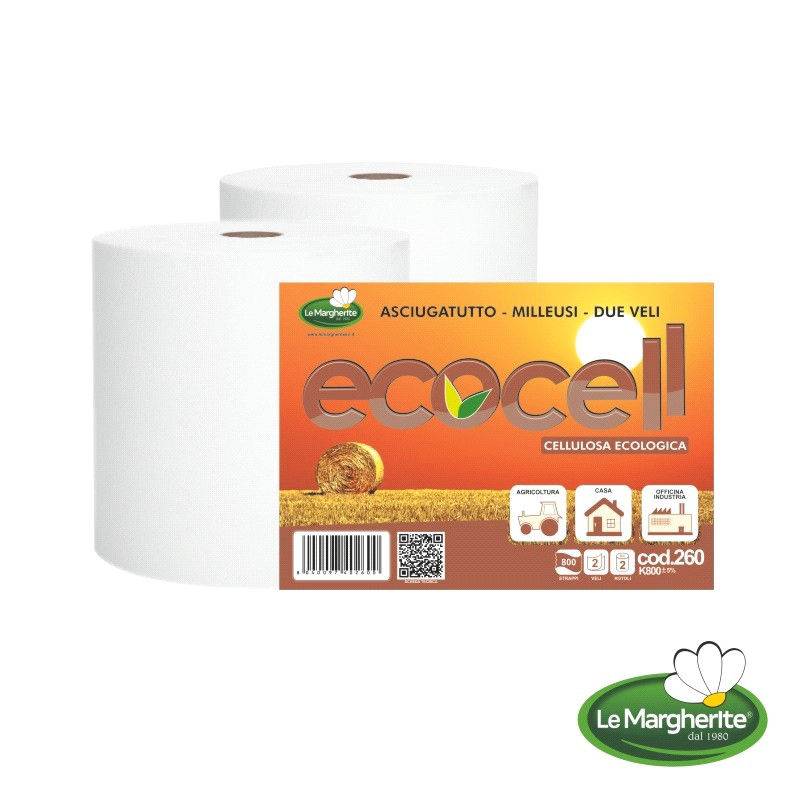 ROTOLO CARTA 800 STR.P/CELL. ECOCELL K 800  art.260 - (prezzo sing. vendita in c