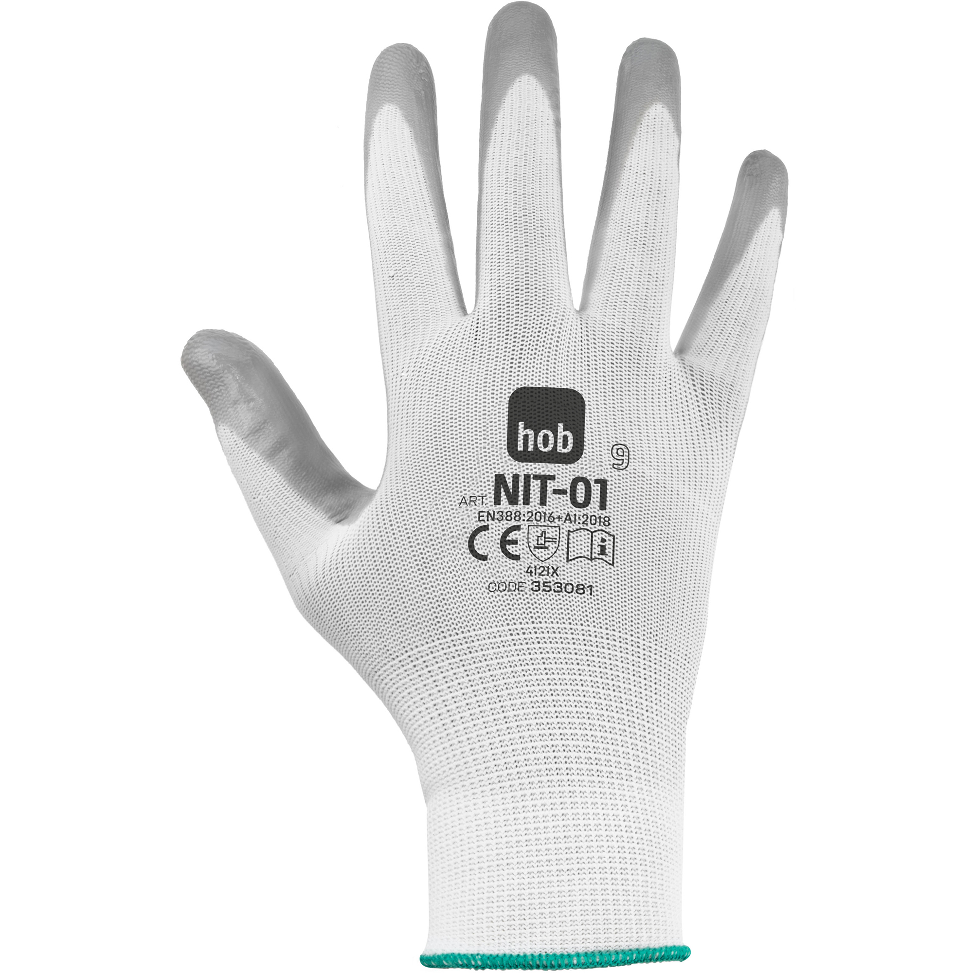 GUANTI NYLON/PALMO NITRILE (grigio) TG.L (9)  (cf. 12 pp)