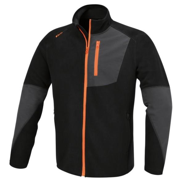 7657N L  PILE 280GR ZIP LUNGA BLACK TG.L