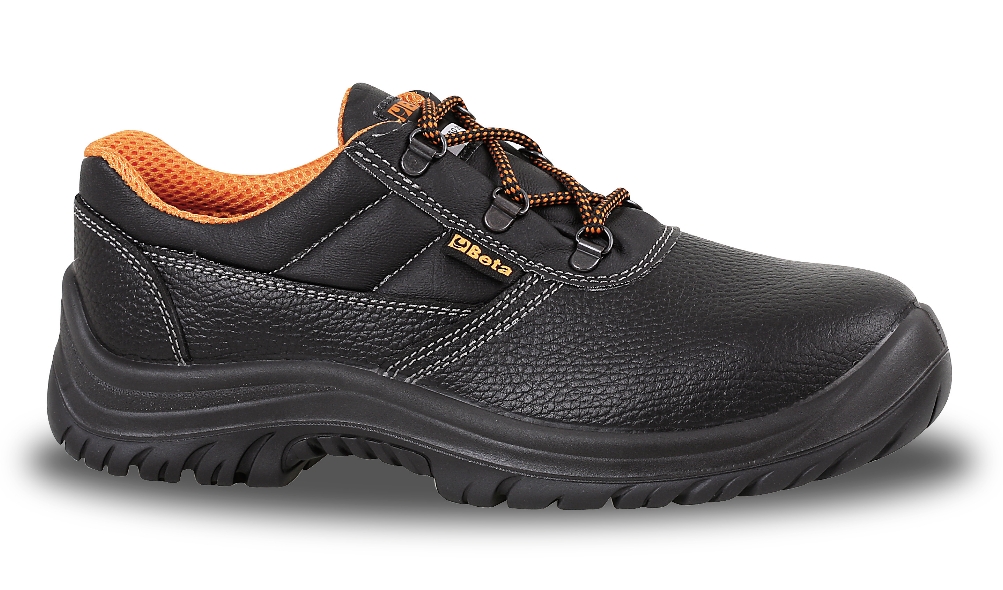 7241BK 40  SCARPE BASSE PELLE NERA BASE C/LAM S1P