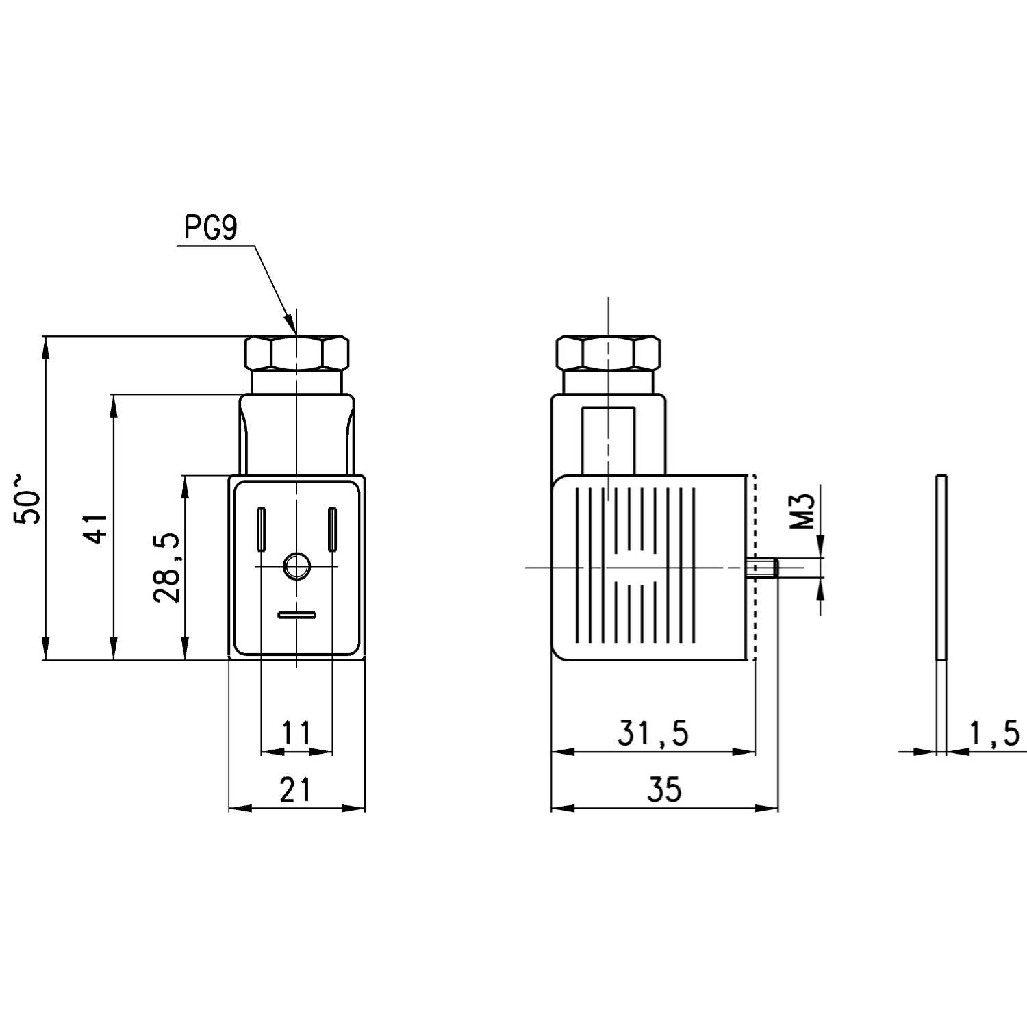 122-800  CONNETTORI ELETTROVALVOLE