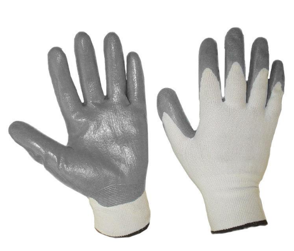 GUANTI NYLON SPALMATI  NBR GRI. TG. 9