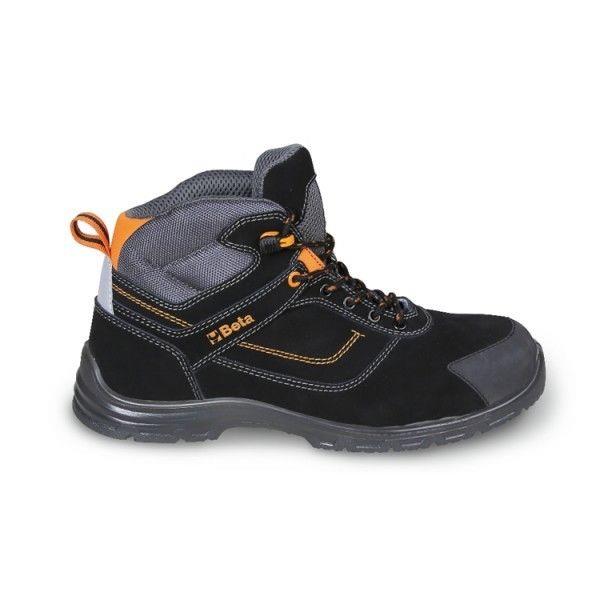 7218FN 42  SCARPE ALTE PELLE FLEX S3 BLACK FN 42