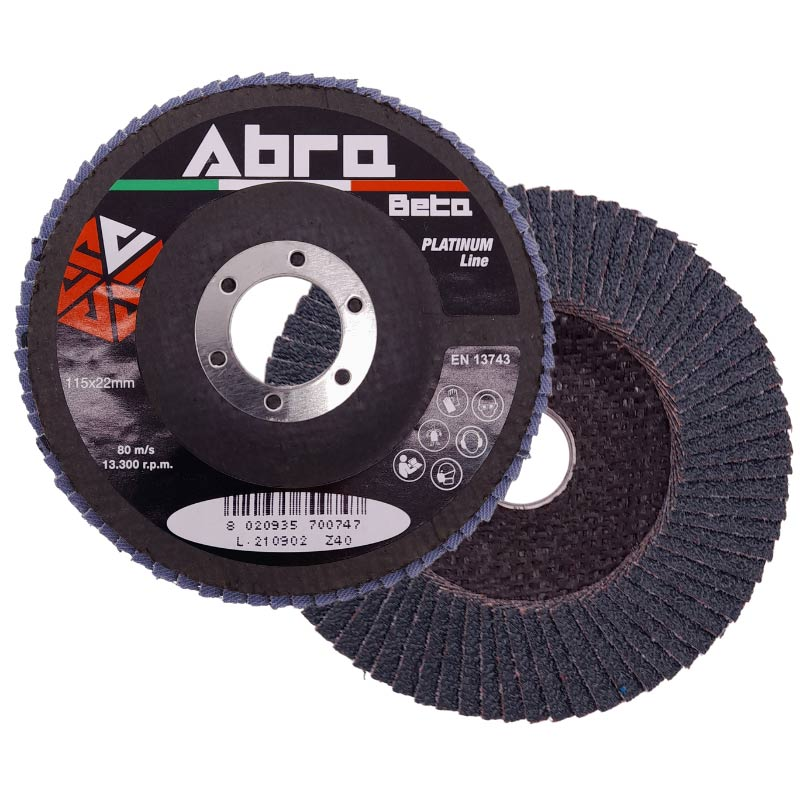 DISCO LAM. ZIRC.SUPP. NYLON RINF. 115X22 MM GR. 40 - PLATINUM - scat.20 pz DISCO LAM. ZIRC.SUPP. NYLON RINF. 115X22 MM GR. 40 - PLATINUM - scat.20 pz
