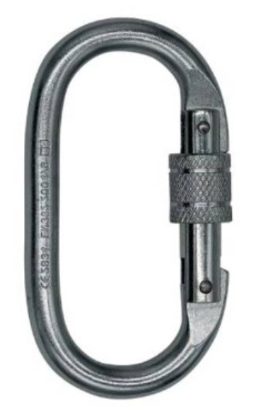 MOSCHETTONE OVALE, APER. 19MM, CE EN362:2004