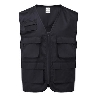 GILET MULTITASCHE BLU NAVY C704 TG. L