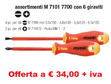 ASS. M 7101/77 CON 6 GIRAV.VDE1000V - M 7101 7700 ASS. M 7101/77 CON 6 GIRAV.VDE1000V - M 7101 7700